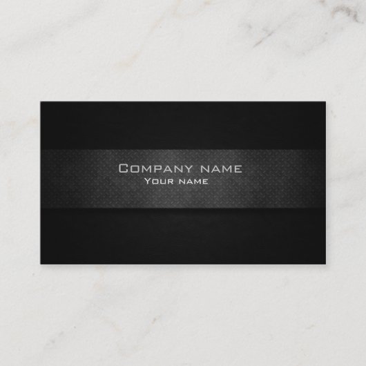 モダンな金属の名刺 名刺 (正面)