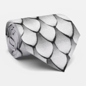 モダンな金属の魚スケールパターン ネクタイ (ロール)