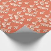 モダンな金属クリスマスツリー-銅及び錆 ラッピングペーパー (角)