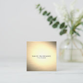 モダンな金属金ゴールドのスタイルの名刺 スクエア名刺 (スタンド正面)