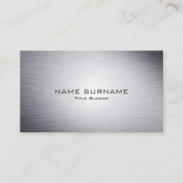 モダンな金属銀製のスタイルの名刺 名刺