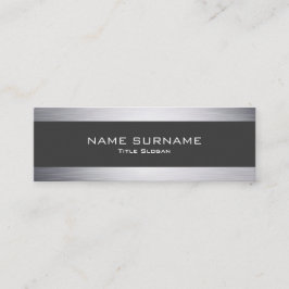 モダンな金属銀製のスタイルの小型名刺 スキニー名刺