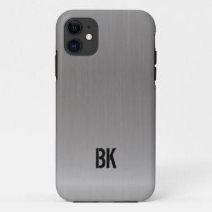 モダンな銀によってブラシをかけられる金属の一見のiPhone 5カバー iPhone 11 ケース