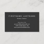 モダンな銀河系の宇宙 名刺 (裏面)