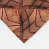 モダンな銅によって着色されるパターン034 フリースブランケット (角)