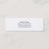 モダンな銅の灰色の質のインテリア・デザイナー スキニー名刺 (裏面)