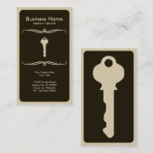 モダンな鍵 名刺 (正面/裏面)