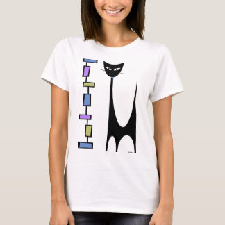 モダンな長方形を持つアトミックキャット 2 Tシャツ