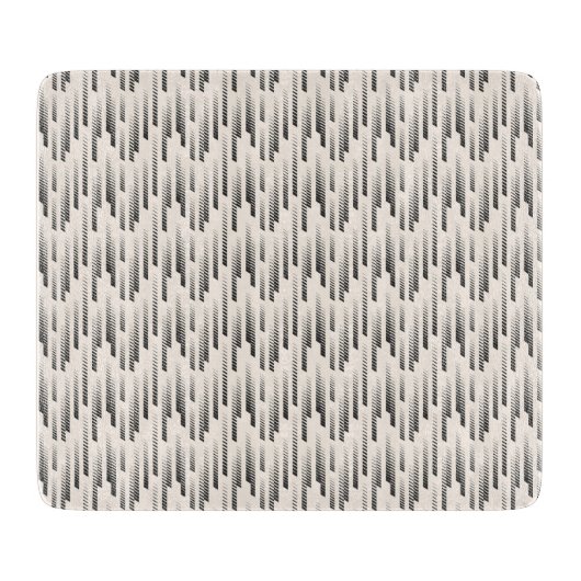 モダンな雨パターン カッティングボード (正面)