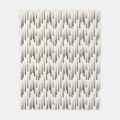 モダンな雨パターン フリースブランケット (正面)