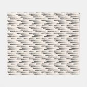 モダンな雨パターン フリースブランケット (正面(横))