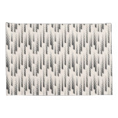 モダンな雨パターン 枕カバー (裏面-右)