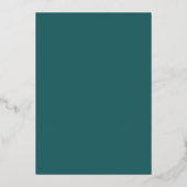 モダンな雪の結晶 ビジネス休日パーティー 箔招待状 (裏面)