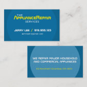 モダンな電気器具修理名刺のテンプレート 名刺 (正面/裏面)