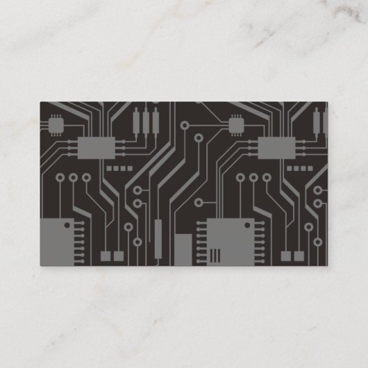 モダンな電気回路板 名刺 (裏面)
