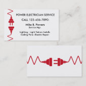 モダンな電気技師の名刺 名刺 (正面/裏面)