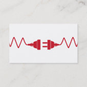 モダンな電気技師の名刺 名刺 (裏面)