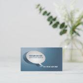 モダンな青緑の名刺 名刺 (スタンド正面)