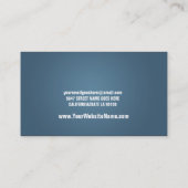 モダンな青緑の名刺 名刺 (裏面)