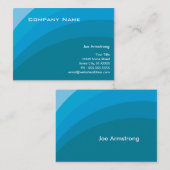 モダンな青 名刺 (正面/裏面)
