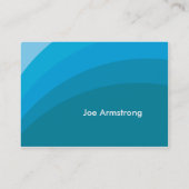 モダンな青 名刺 (裏面)