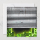 モダンな音楽パーティーの招待状 招待状 (裏面)