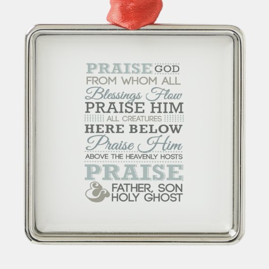 モダンな頌栄 メタルオーナメント (正面)