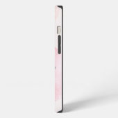 モダンな顔の線画カスタムネーム iPhoneケース (左側面)