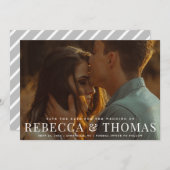 モダンな風景写真の結婚式のウェディング・セーブ・ザ・デート セーブザデート (正面/裏面)