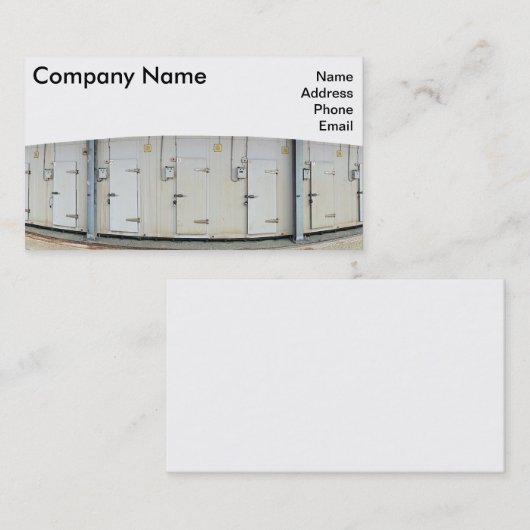 モダンな風邪およびフリーザー貯蔵設備 名刺 (正面/裏面)