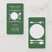 モダンな食器セット 名刺 (正面/裏面)