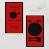 モダンな食器セット 名刺 (正面/裏面)