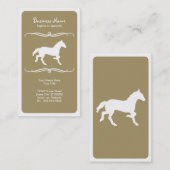 モダンな馬 名刺 (正面/裏面)