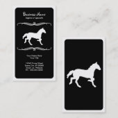 モダンな馬 名刺 (正面/裏面)