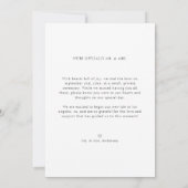 モダンな駆け落ち結婚式 私たち結婚しました ラスティックウェディングフォト 案内状 (裏面)