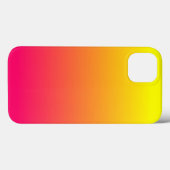 モダンな鮮やかな黄色オレンジ ピンクグラデーション Case-Mate iPhoneケース (裏面 (横))