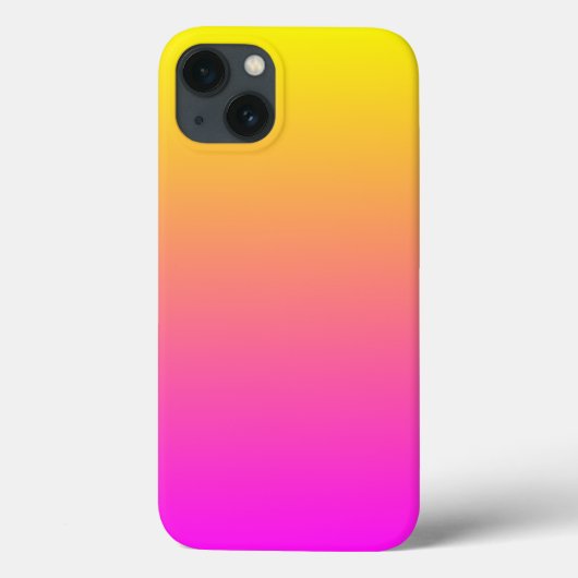 モダンな鮮やかマゼンタ+イエローグラデーション Case-Mate iPhoneケース (裏面)