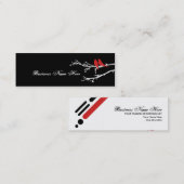 モダンな鳥 スキニー名刺 (正面/裏面)