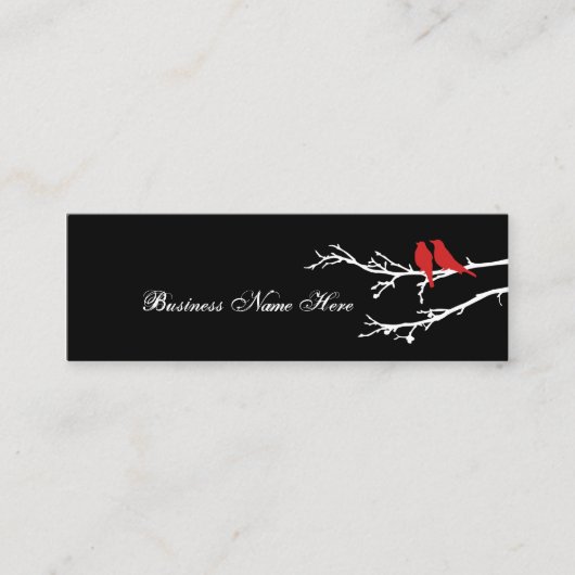 モダンな鳥 スキニー名刺 (正面)