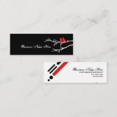 モダンな鳥 スキニー名刺 (正面/裏面)