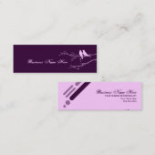 モダンな鳥 スキニー名刺 (正面/裏面)