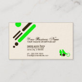 モダンな鳥 名刺 (裏面)