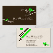 モダンな鳥 名刺 (正面/裏面)