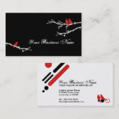 モダンな鳥 名刺 (正面/裏面)