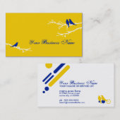 モダンな鳥 名刺 (正面/裏面)