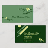 モダンな鳥 名刺 (正面/裏面)