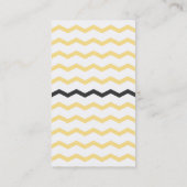 モダンな黄色および灰色 名刺 (裏面)