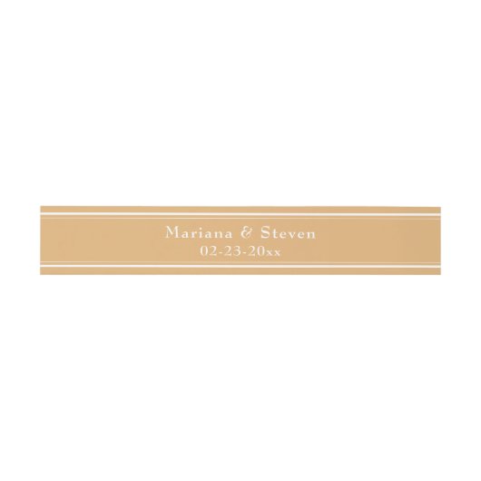モダンな黄色の結婚式 招待状ベリーバンド (フラット)