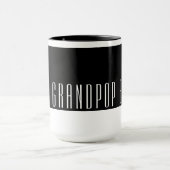モダンな黒と白でベストなGRANDPOP マグカップ (中央)
