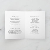 モダンな黒と白のシンプルな結婚式 招待状 (内部)